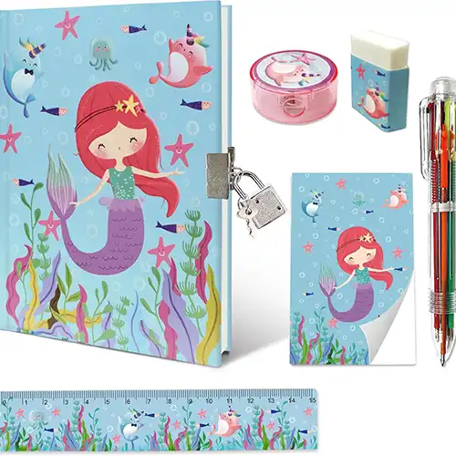 Agenda Escolar de Sirenas para Niñas