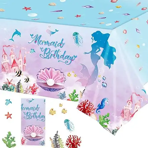 Mantel de Sirena para Fiesta de Cumpleaños