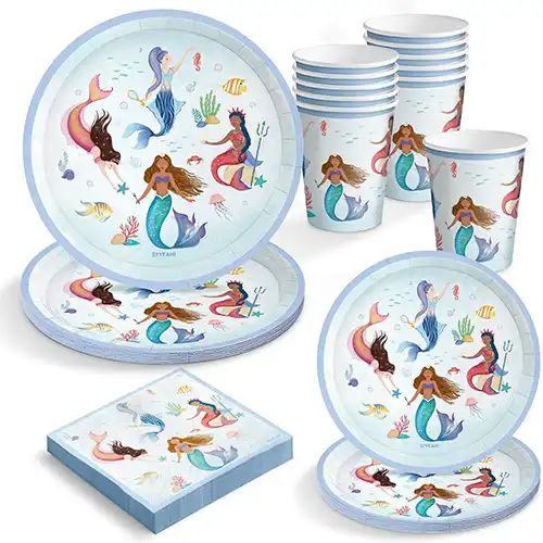 Platos de Sirena para Cumpleaños