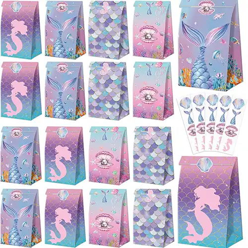 bolsas regalo de cumpleaños de sirena