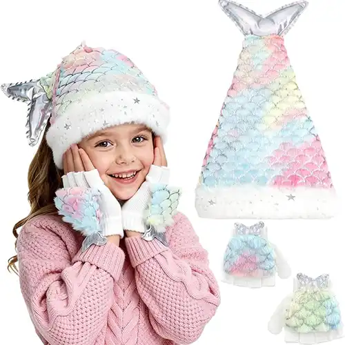 gorro de sirena para niñas